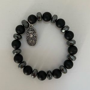 ✨NWOT✨ French Kande Stretch Bracelet with Sterling Silver Cuvee Medallion